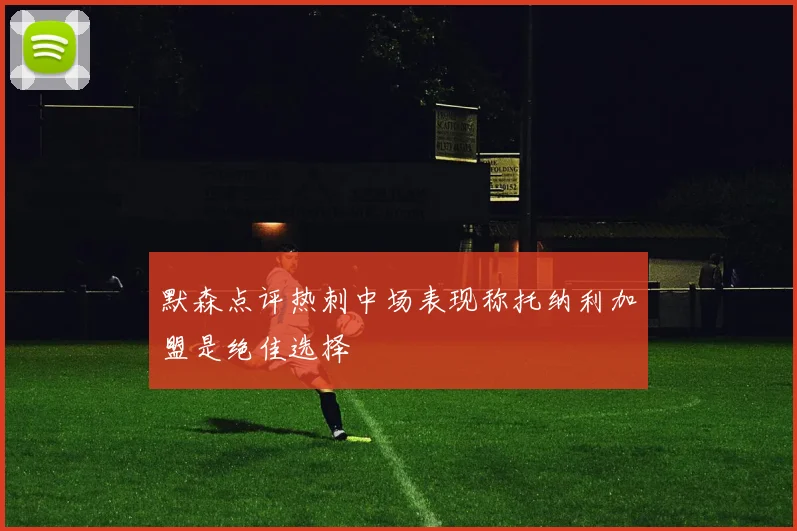 默森点评热刺中场表现称托纳利加盟是绝佳选择